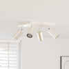 Vidaxx spot de plafond avec spots nickel 26 x 26 x 16 cm métal