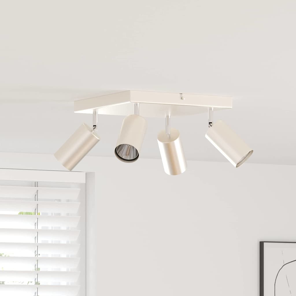Vidaxx spot de plafond avec spots nickel 26 x 26 x 16 cm métal