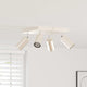 Vidaxx spot de plafond avec spots nickel 26 x 26 x 16 cm métal