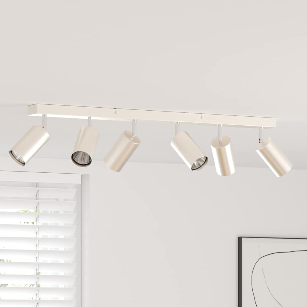 Vidaxx spot de plafond avec spots nickel 73 x 6 x 16 cm métal