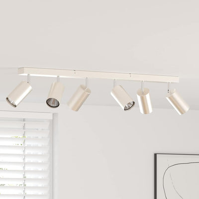 Vidaxx spot de plafond avec spots nickel 73 x 6 x 16 cm métal