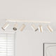 Vidaxx spot de plafond avec spots nickel 73 x 6 x 16 cm métal