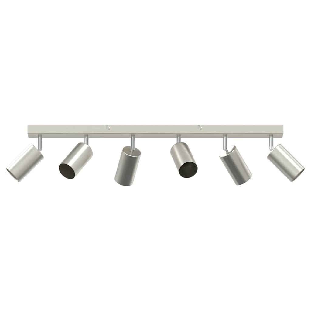 Vidaxx spot de plafond avec spots nickel 73 x 6 x 16 cm métal