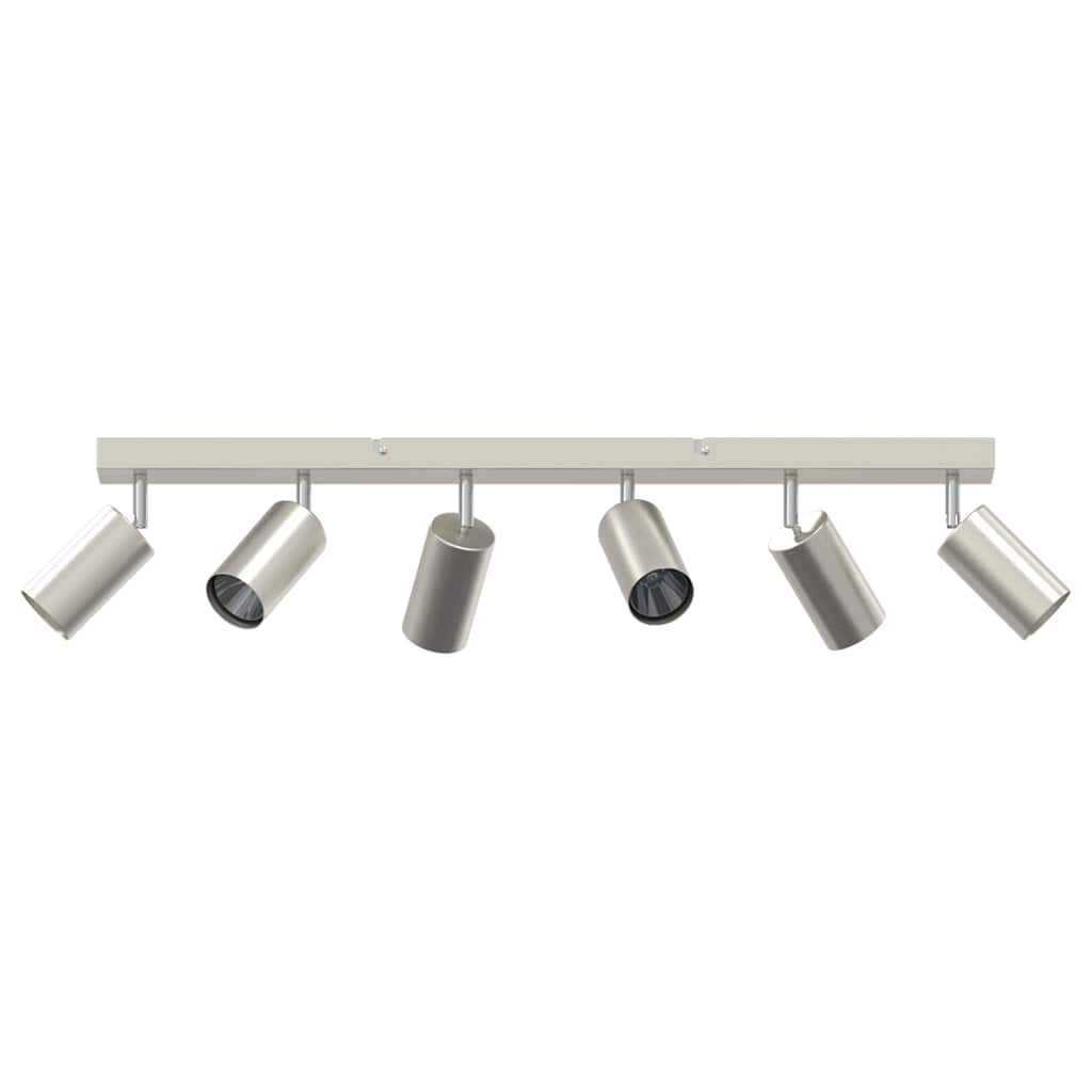 Vidaxx spot de plafond avec spots nickel 73 x 6 x 16 cm métal