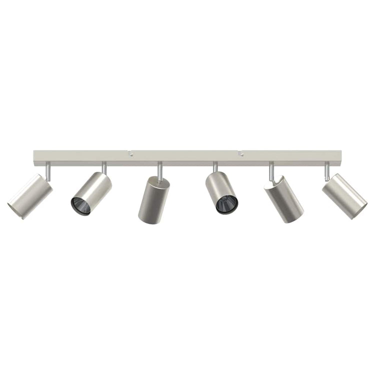 Vidaxx spot de plafond avec spots nickel 73 x 6 x 16 cm métal