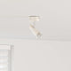 Vidaxxl spot de plafond avec spots nickel 8 x 8 x 10,5 cm acier
