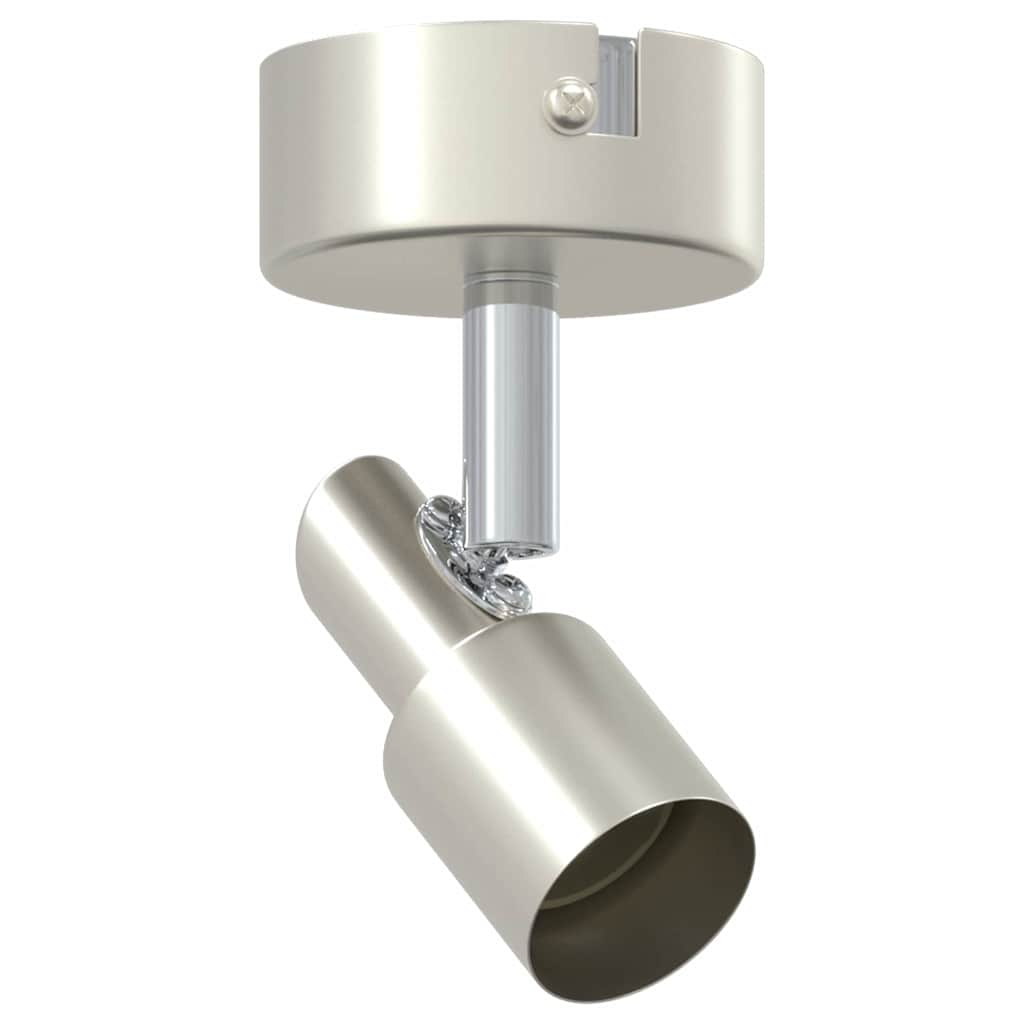 Vidaxxl spot de plafond avec spots nickel 8 x 8 x 10,5 cm acier