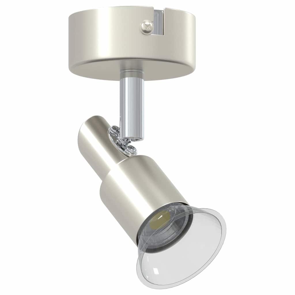 Vidaxxl spot de plafond avec spots nickel 8 x 8 x 10,5 cm acier