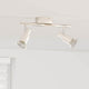 Vidaxx spot de plafond avec spots nickel 25,5 x 8 x 11 cm acier