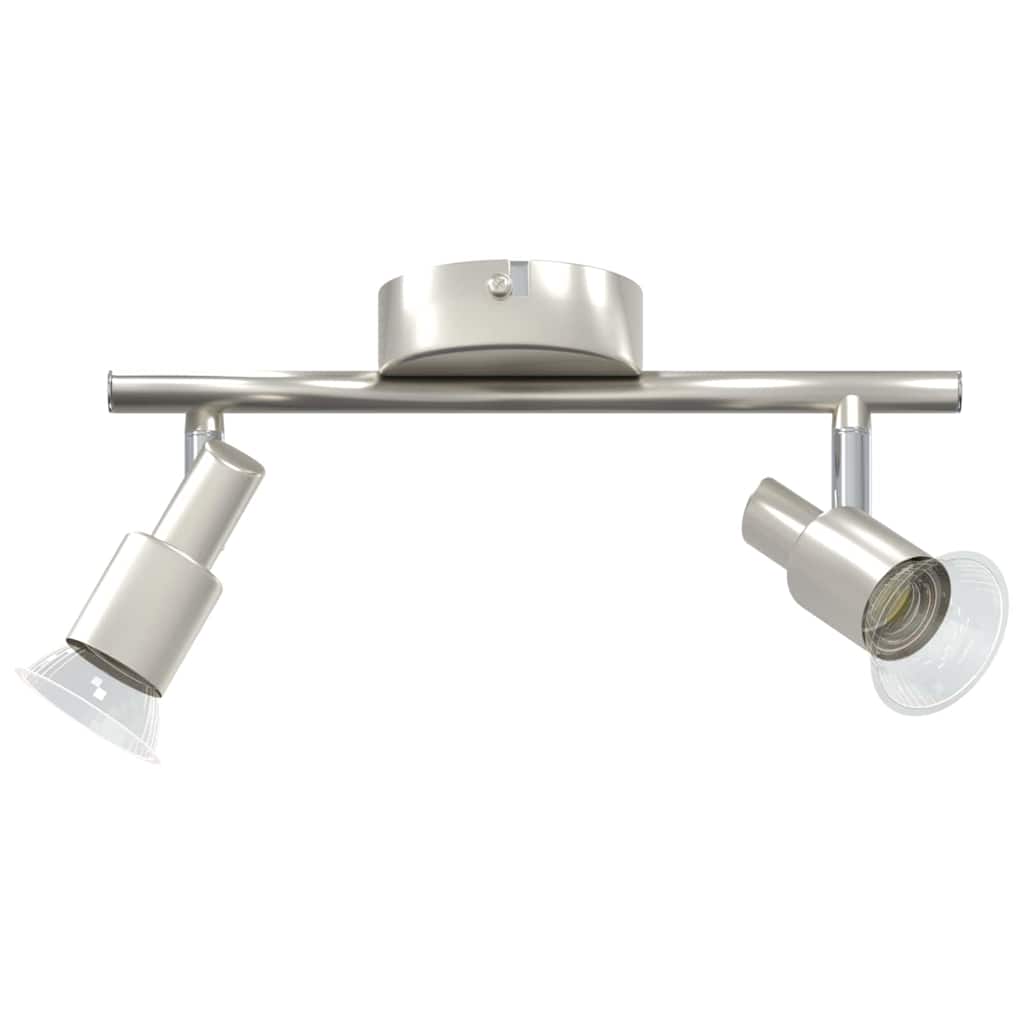 Vidaxx spot de plafond avec spots nickel 25,5 x 8 x 11 cm acier
