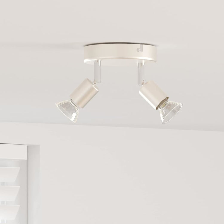 Vidaxxl spot de plafond avec spots nickel 12 x 8 cm acier