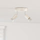 Vidaxxl spot de plafond avec spots nickel 12 x 8 cm acier