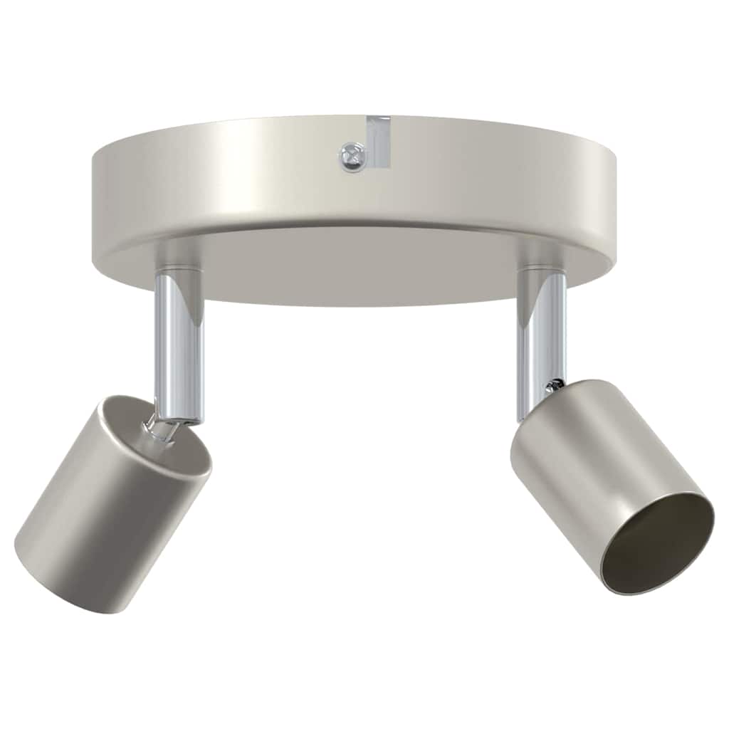 Vidaxxl spot de plafond avec spots nickel 12 x 8 cm acier