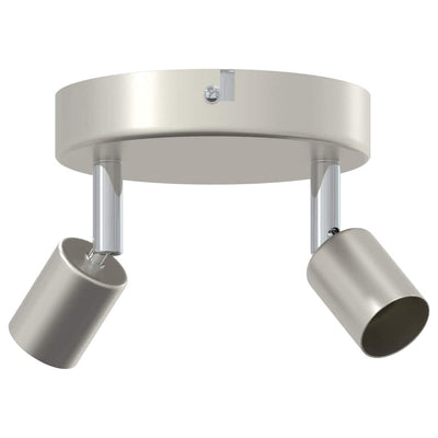 Vidaxxl spot de plafond avec spots nickel 12 x 8 cm acier