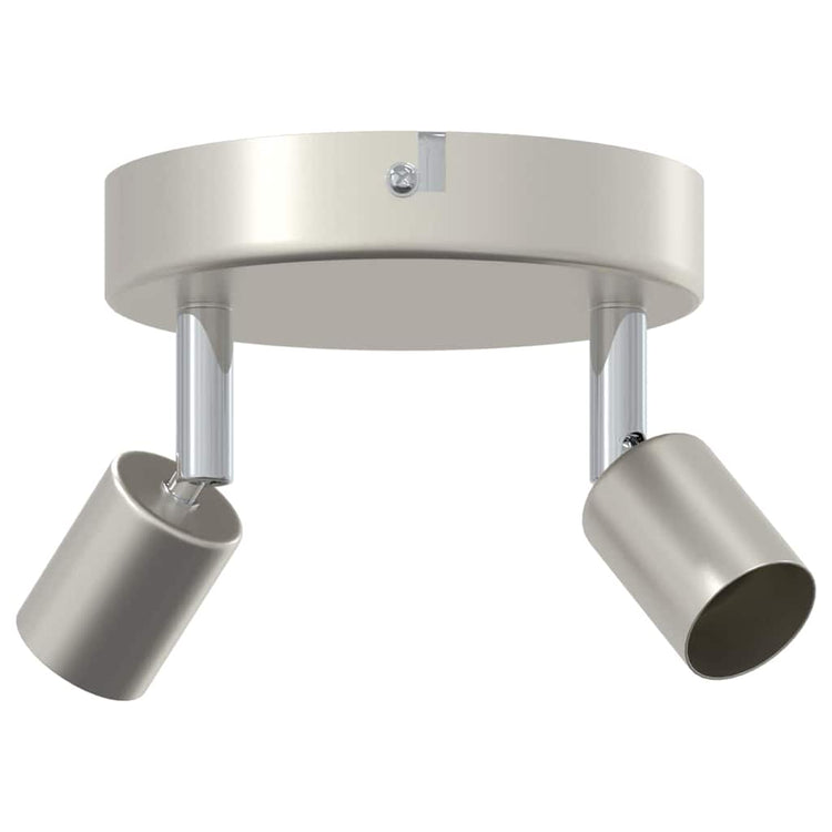 Vidaxxl spot de plafond avec spots nickel 12 x 8 cm acier
