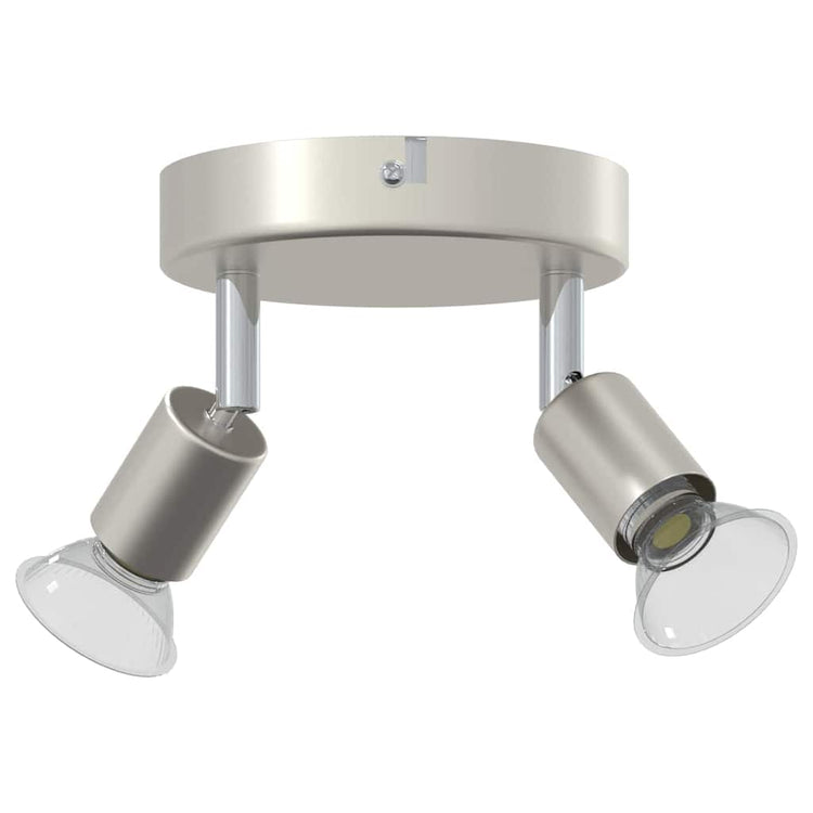 Vidaxxl spot de plafond avec spots nickel 12 x 8 cm acier