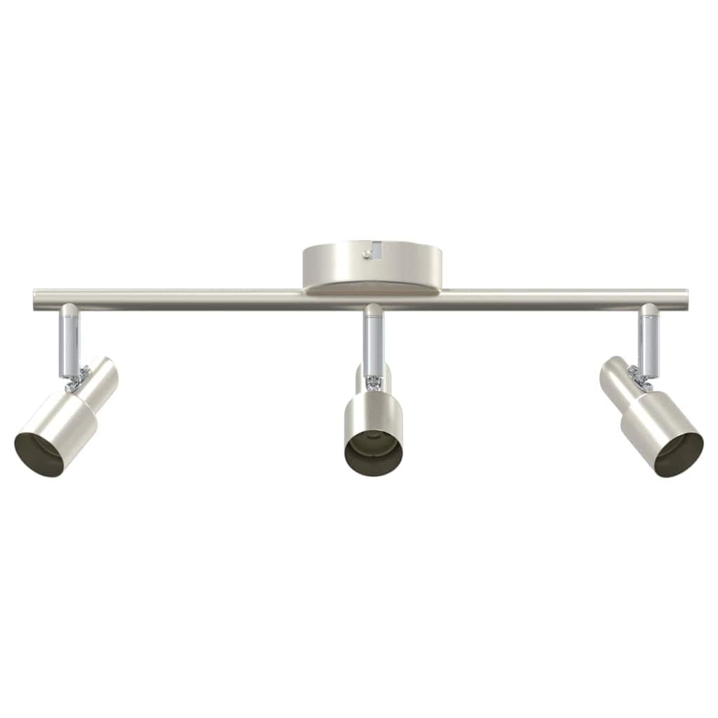 Vidaxxl spot de plafond avec spots nickel 39 x 10,5 x 10,5 cm acier