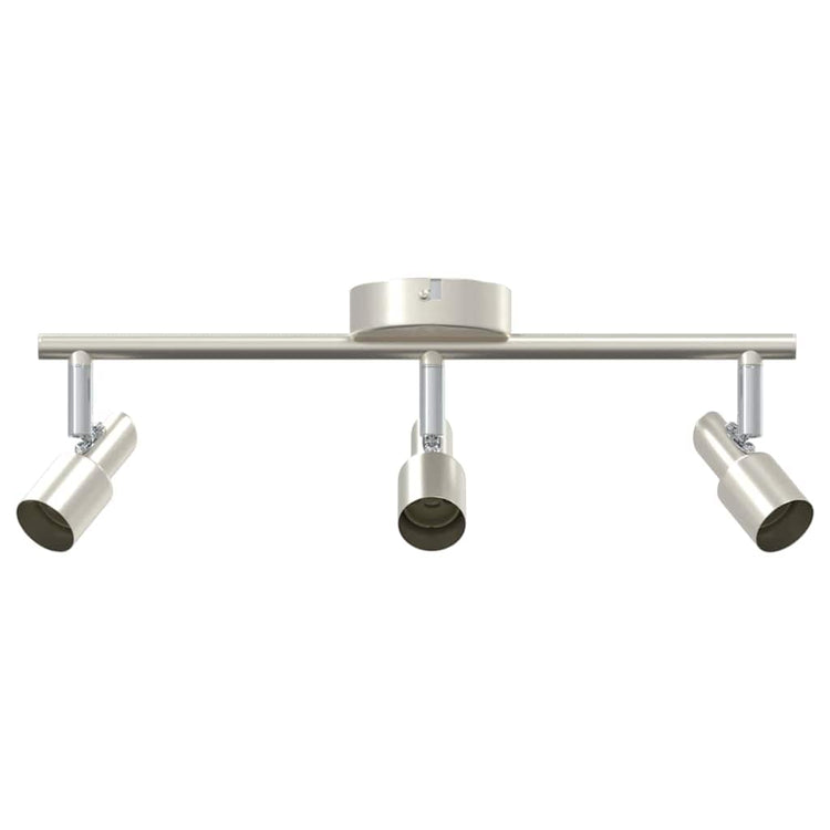 Vidaxxl spot de plafond avec spots nickel 39 x 10,5 x 10,5 cm acier