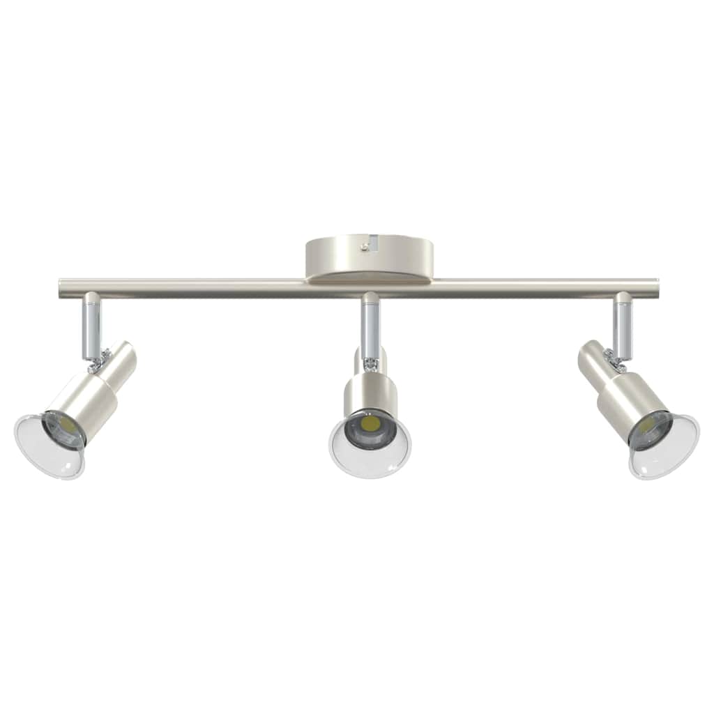 Vidaxxl spot de plafond avec spots nickel 39 x 10,5 x 10,5 cm acier
