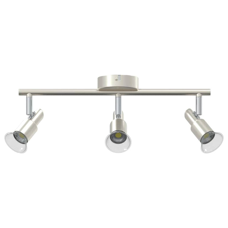 Vidaxxl spot de plafond avec spots nickel 39 x 10,5 x 10,5 cm acier