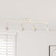 Vidaxxl spot de plafond avec spots nickel 70 x 9 x 12,5 cm acier