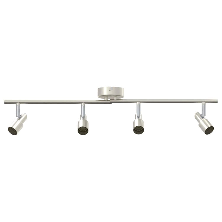Vidaxxl spot de plafond avec spots nickel 70 x 9 x 12,5 cm acier