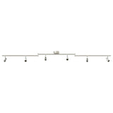 Vidaxxl spot de plafond avec spots nickel 176,5 x 9,5 x 14 cm acier - afbeelding 2