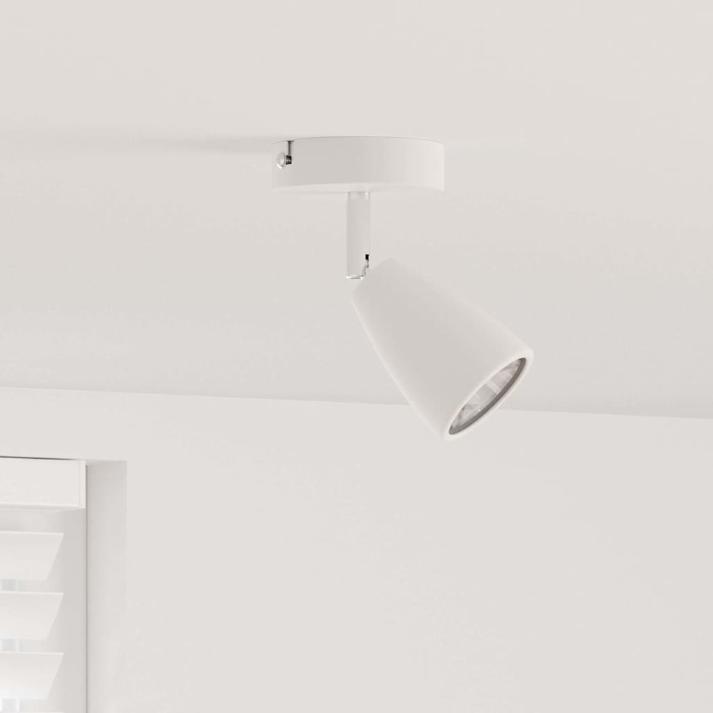 Vidaxx spot de plafond avec spots blanc 25,5 x 8 x 16 cm métal
