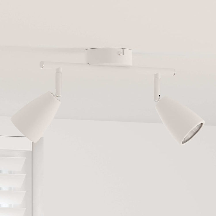 Vidaxx spot de plafond avec spots blanc 25,5 x 8 x 16 cm métal