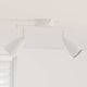 Vidaxx spot de plafond avec spots blanc 25,5 x 8 x 16 cm métal