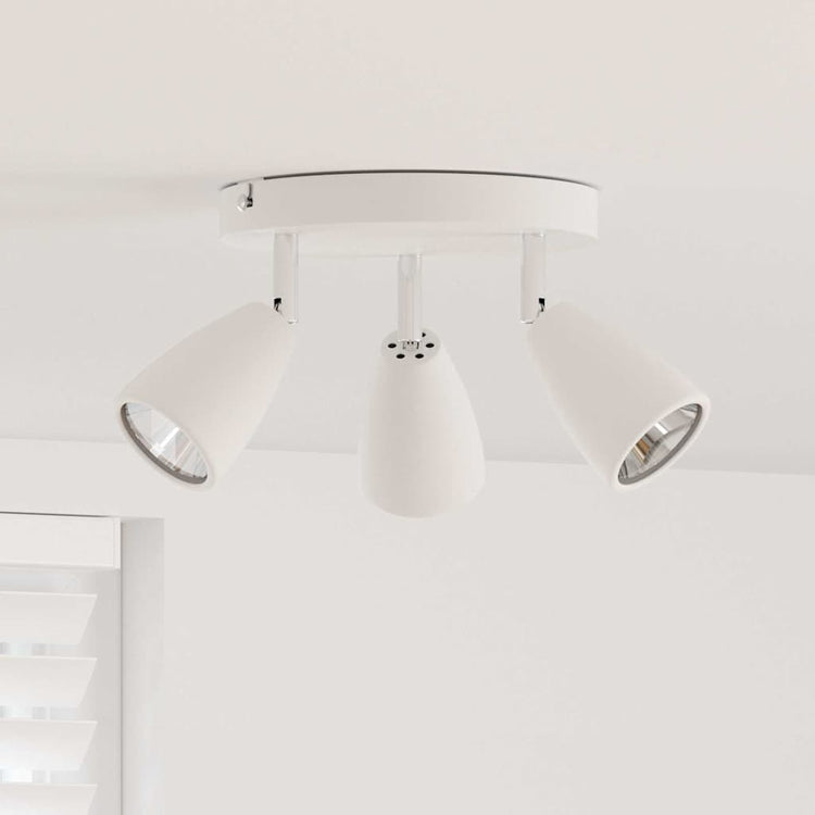 Vidaxx spot de plafond avec spots blanc 19 x 19 x 14,5 cm métal