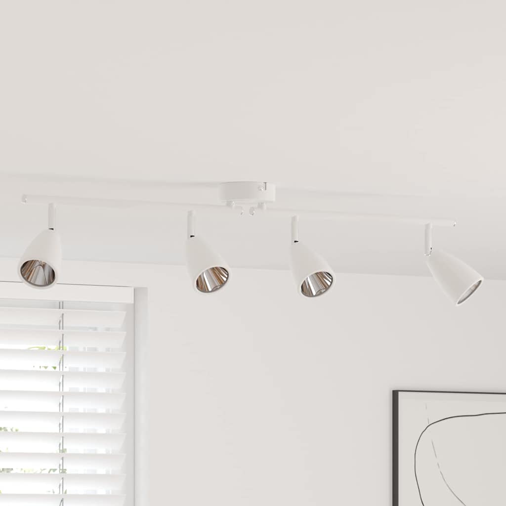 Vidaxx spot de plafond avec spots blanc 25,5 x 8 x 16 cm métal