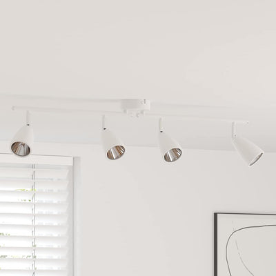 Vidaxx spot de plafond avec spots blanc 25,5 x 8 x 16 cm métal