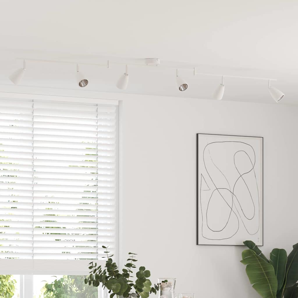 Vidaxx spot de plafond avec spots blanc 25,5 x 8 x 16 cm métal