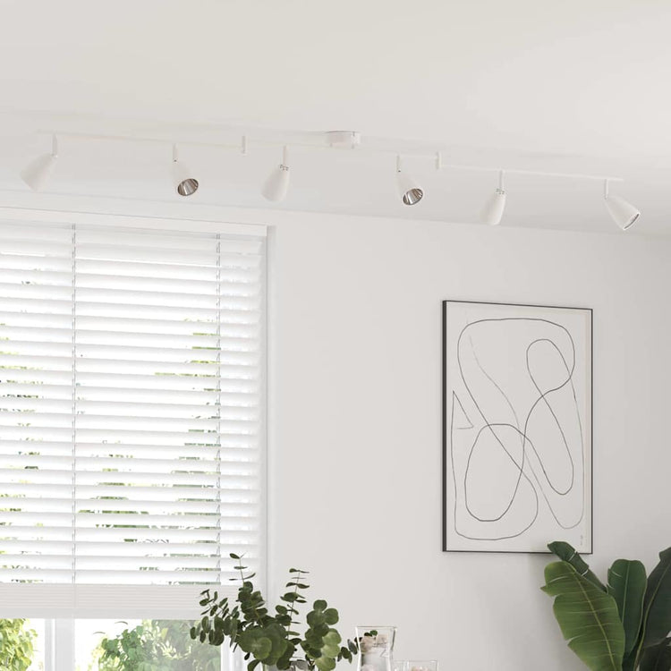 Vidaxx spot de plafond avec spots blanc 25,5 x 8 x 16 cm métal