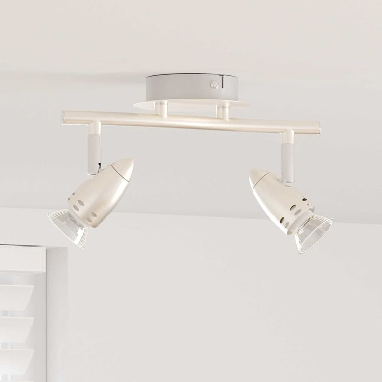 Vidaxx spot de plafond avec spots nickel 27 x 10 x 12 cm métal