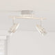 Vidaxx spot de plafond avec spots nickel 27 x 10 x 12 cm métal