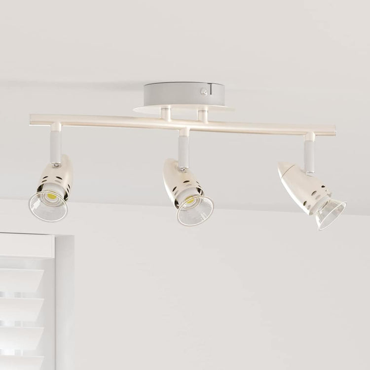 Vidaxxl spot de plafond avec spots nickel 36,5 x 10 x 12,5 cm métal