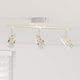 Vidaxxl spot de plafond avec spots nickel 36,5 x 10 x 12,5 cm métal