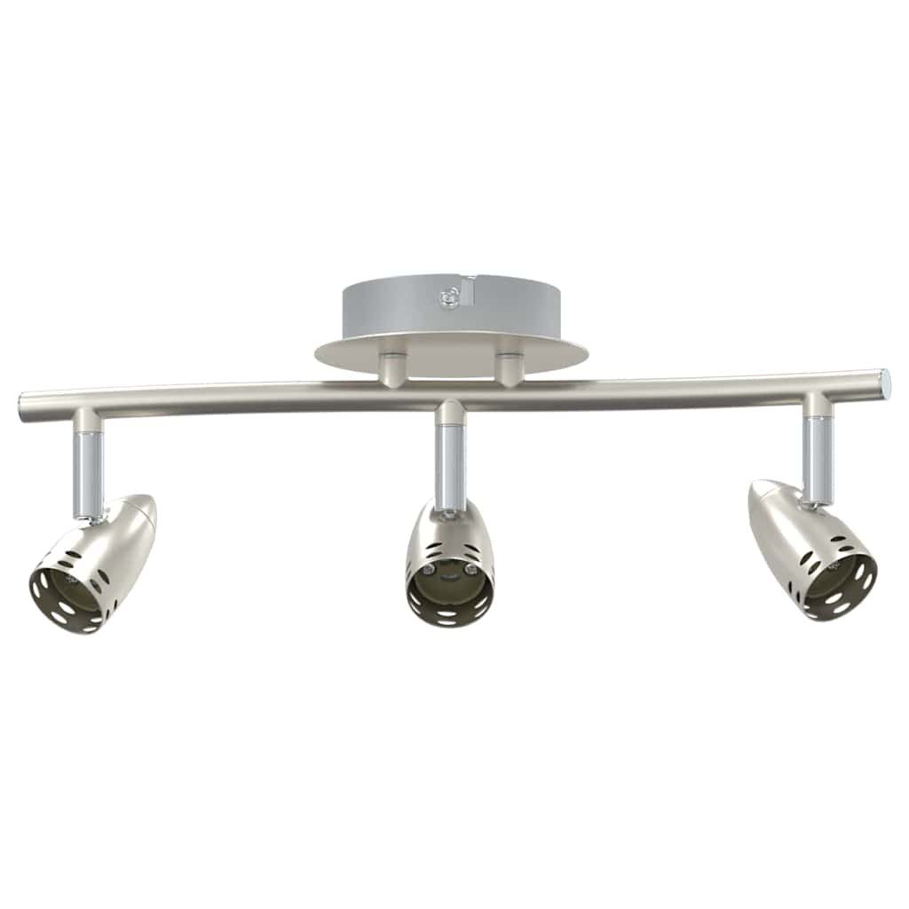 Vidaxxl spot de plafond avec spots nickel 36,5 x 10 x 12,5 cm métal