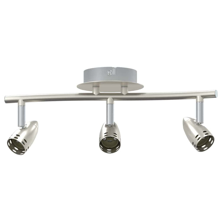 Vidaxxl spot de plafond avec spots nickel 36,5 x 10 x 12,5 cm métal