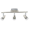 Vidaxxl spot de plafond avec spots nickel 36,5 x 10 x 12,5 cm métal