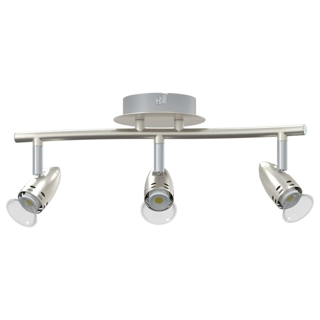 Vidaxxl spot de plafond avec spots nickel 36,5 x 10 x 12,5 cm métal