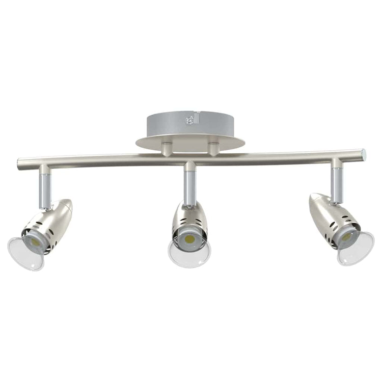 Vidaxxl spot de plafond avec spots nickel 36,5 x 10 x 12,5 cm métal