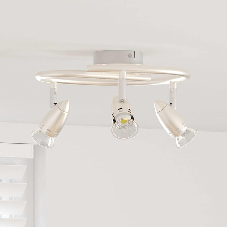 Vidaxx spot de plafond avec spots nickel 27 x 10 x 12 cm métal