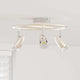 Vidaxx spot de plafond avec spots nickel 27 x 10 x 12 cm métal
