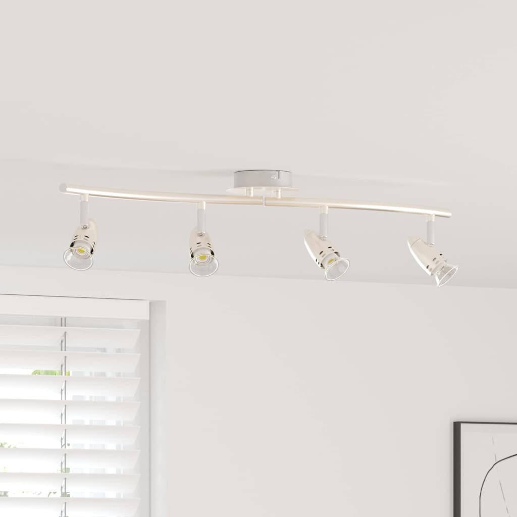 Vidaxx spot de plafond avec spots nickel 27 x 10 x 12 cm métal
