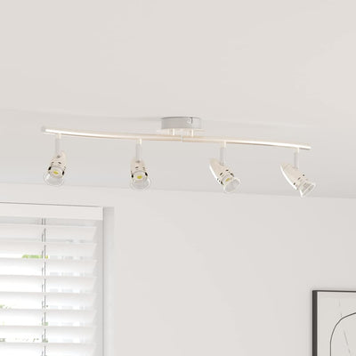 Vidaxx spot de plafond avec spots nickel 27 x 10 x 12 cm métal