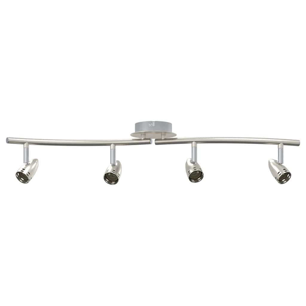 Vidaxx spot de plafond avec spots nickel 27 x 10 x 12 cm métal