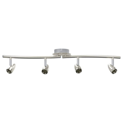 Vidaxx spot de plafond avec spots nickel 27 x 10 x 12 cm métal